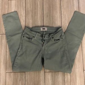 PAIGE light green/ blue skinny jeans size 25